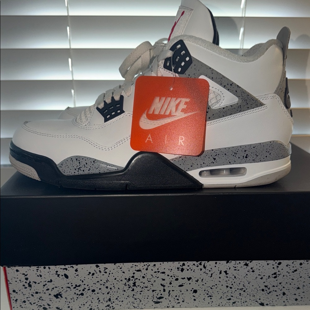 Jordan White and Gray Sneakers